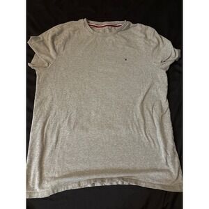 Tommy Hilfiger Men's Crewneck T-Shirt - Gray Heather Short Sleeve- Size Medium